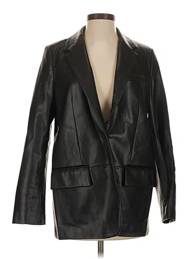 Pre-owned Zara Blazer Jacket In Black