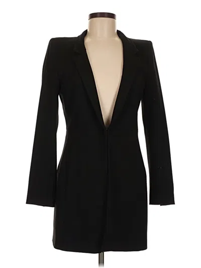 Pre-owned Zara Blazer Jacket In Black