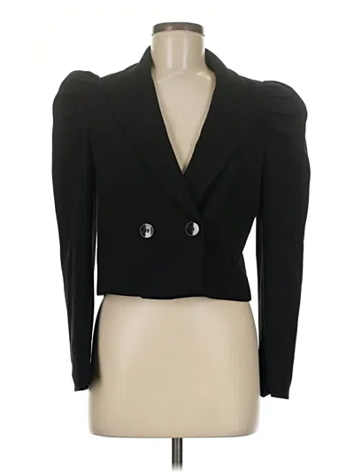 Pre-owned Zara Blazer Jacket In Black