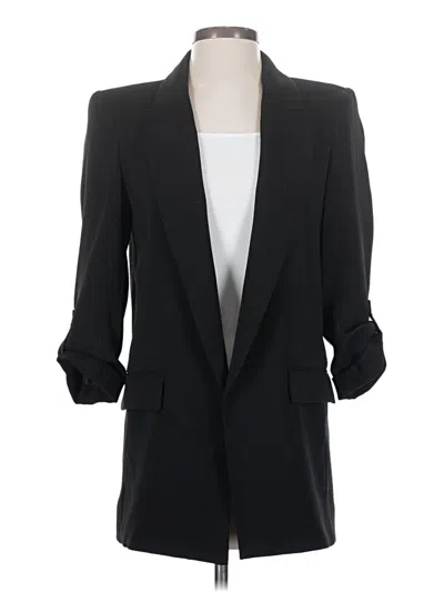 Pre-owned Zara Blazer Jacket In Black