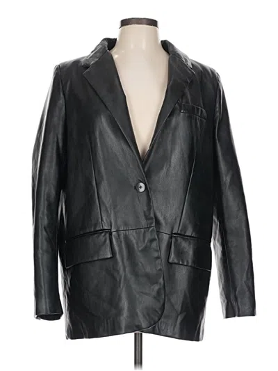 Pre-owned Zara Blazer Jacket In Black