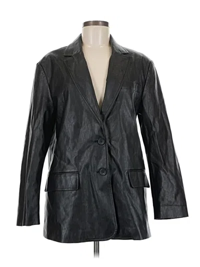 Pre-owned Zara Blazer Jacket In Black