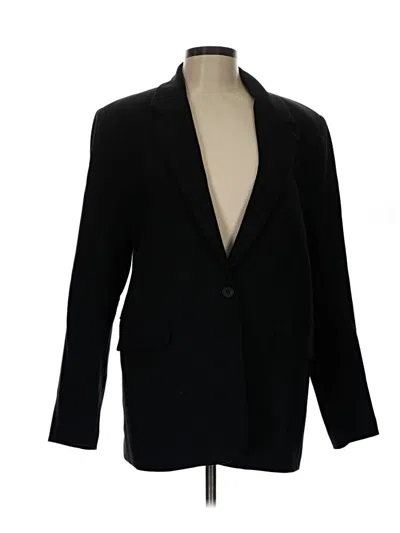 Pre-owned Zara Blazer Jacket In Black