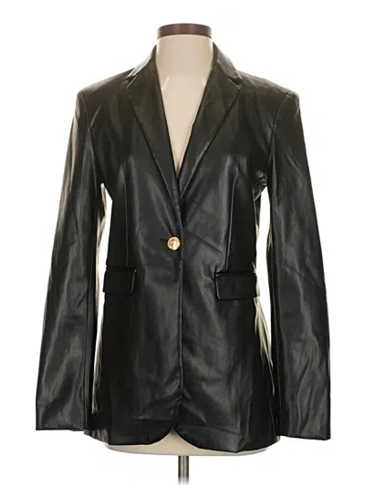 Pre-owned Zara Blazer Jacket In Black