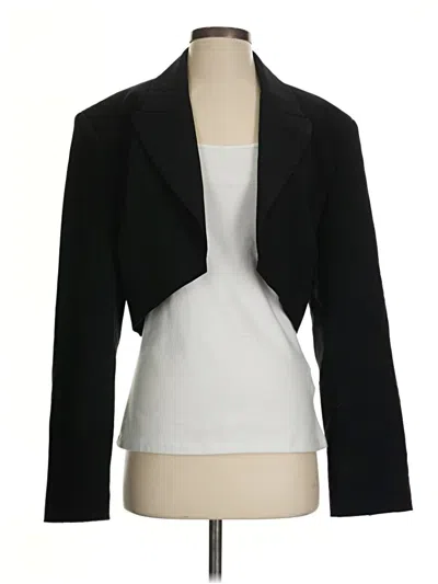 Pre-owned Zara Blazer Jacket In Black