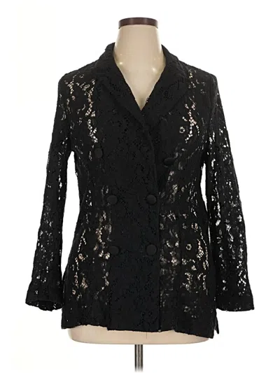 Pre-owned Zara Blazer Jacket In Black