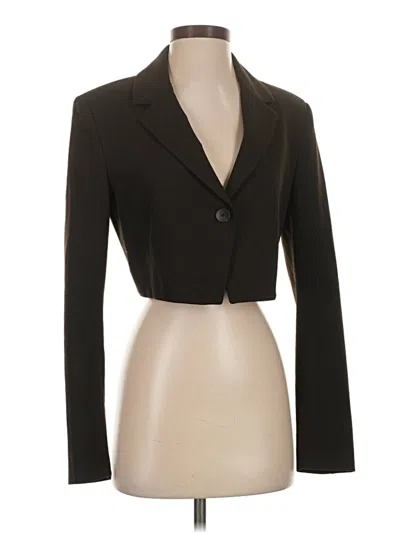 Pre-owned Zara Blazer Jacket In Black