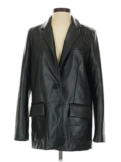 Pre-owned Zara Blazer Jacket In Black