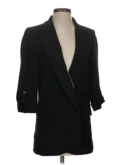 Pre-owned Zara Blazer Jacket In Black