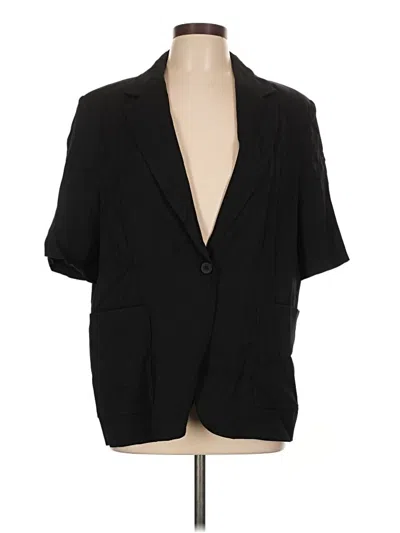 Pre-owned Zara Blazer Jacket In Black