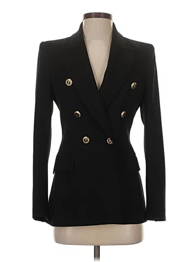 Pre-owned Zara Blazer Jacket In Black