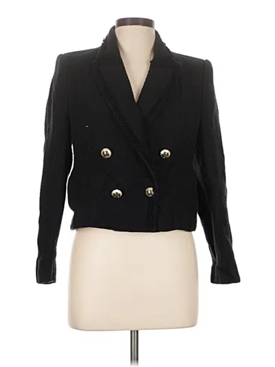 Pre-owned Zara Blazer Jacket In Black