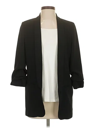 Pre-owned Zara Blazer Jacket In Black