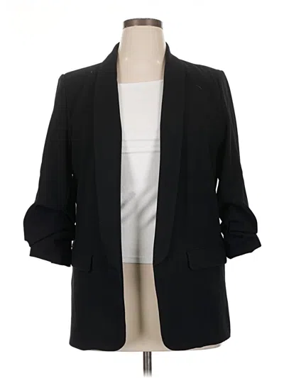 Pre-owned Zara Blazer Jacket In Black