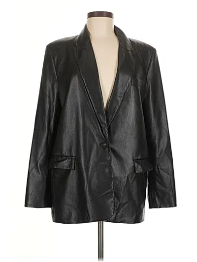 Pre-owned Zara Blazer Jacket In Black