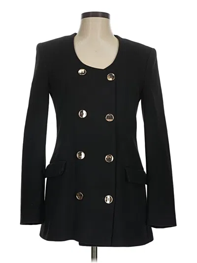 Pre-owned Zara Blazer Jacket In Black