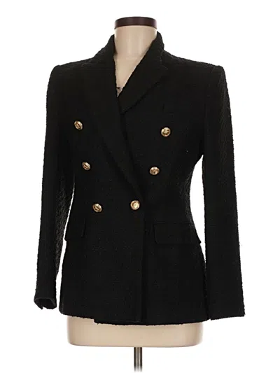 Pre-owned Zara Blazer Jacket In Black