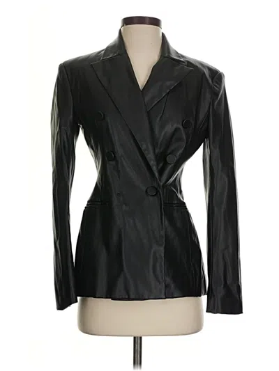 Pre-owned Zara Blazer Jacket In Black