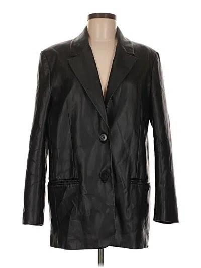 Pre-owned Zara Blazer Jacket In Black