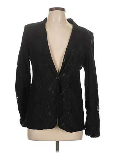 Pre-owned Zara Blazer Jacket In Black
