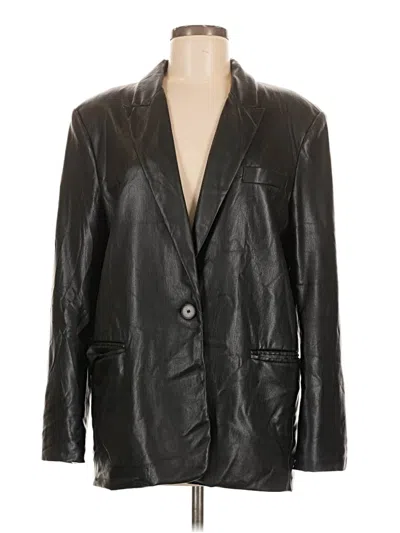 Pre-owned Zara Blazer Jacket In Black