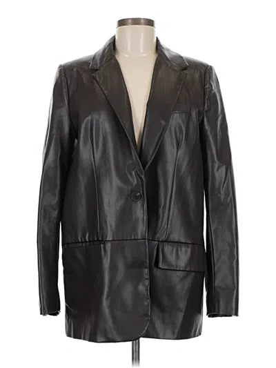 Pre-owned Zara Blazer Jacket In Black