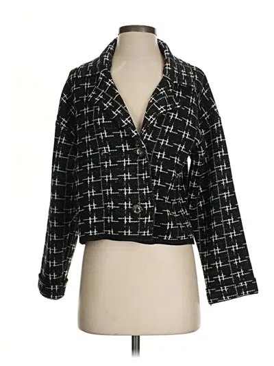Pre-owned Zara Blazer Jacket In Black