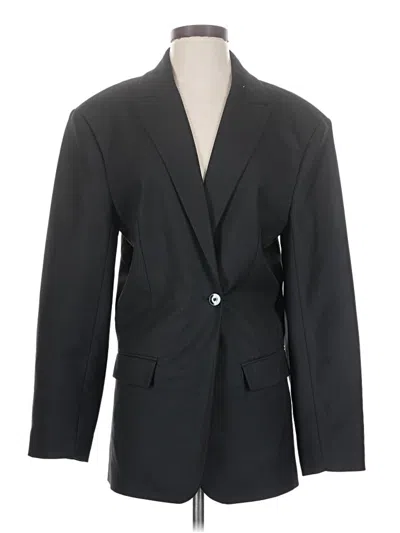 Pre-owned Zara Blazer Jacket In Black