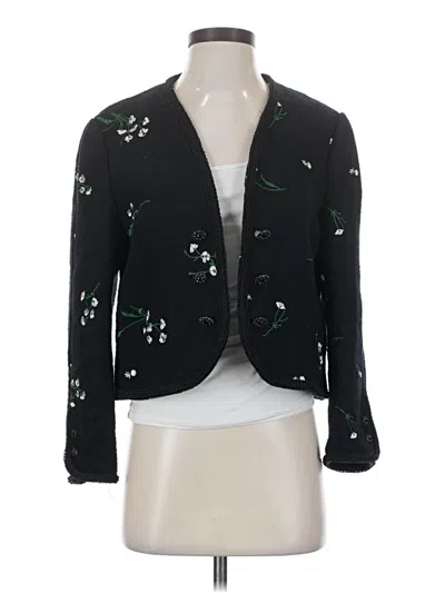 Pre-owned Zara Blazer Jacket In Black