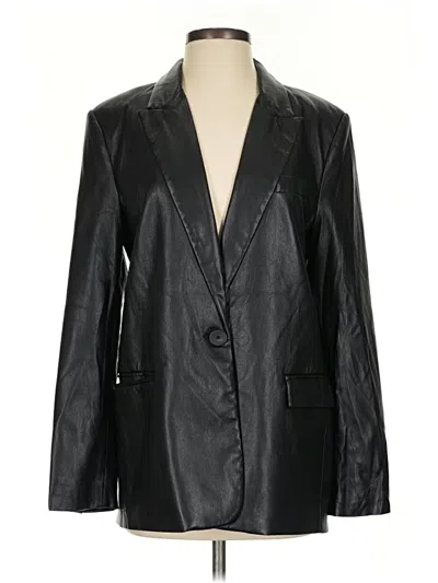 Pre-owned Zara Blazer Jacket In Black