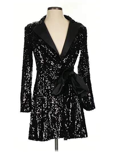 Pre-owned Zara Blazer Jacket In Black