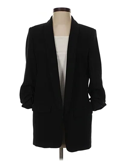 Pre-owned Zara Blazer Jacket In Black