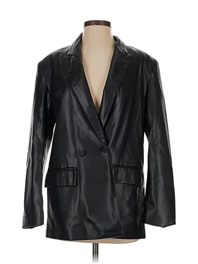 Pre-owned Zara Blazer Jacket In Black