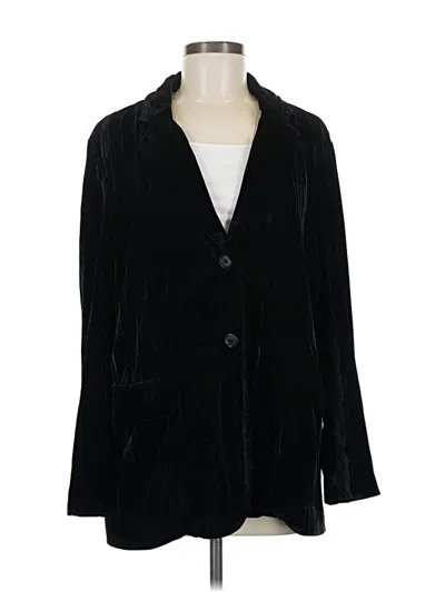 Pre-owned Zara Blazer Jacket In Black