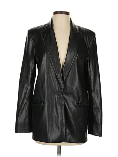 Pre-owned Zara Blazer Jacket In Black