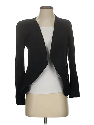 Pre-owned Zara Blazer Jacket In Black