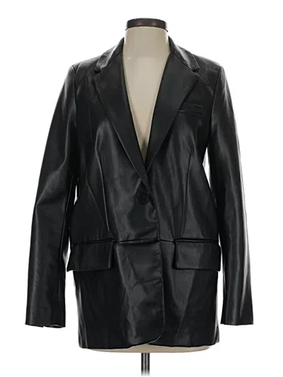 Pre-owned Zara Blazer Jacket In Black