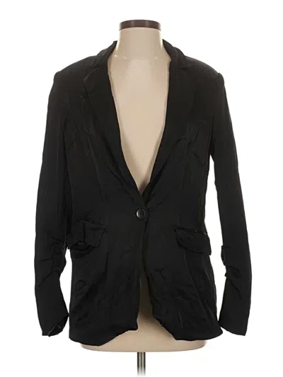 Pre-owned Zara Blazer Jacket In Black