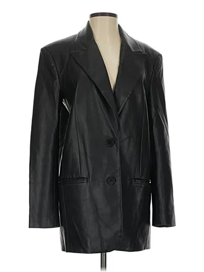 Pre-owned Zara Blazer Jacket In Black