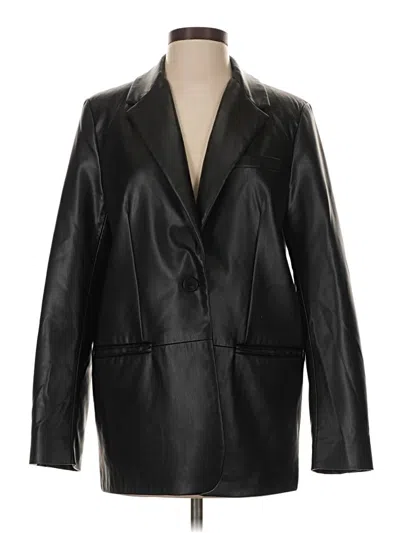 Pre-owned Zara Blazer Jacket In Black