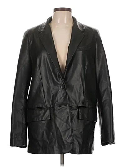 Pre-owned Zara Blazer Jacket In Black