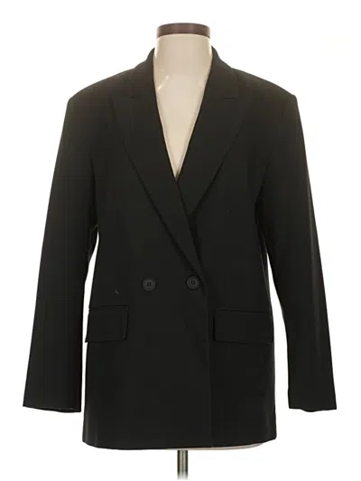 Pre-owned Zara Blazer Jacket In Black