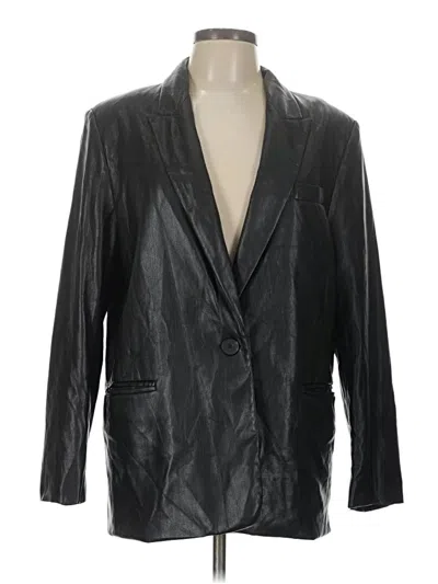 Pre-owned Zara Blazer Jacket In Black