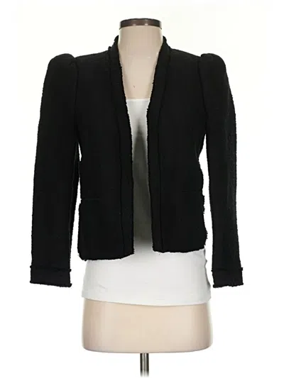 Pre-owned Zara Blazer Jacket In Black