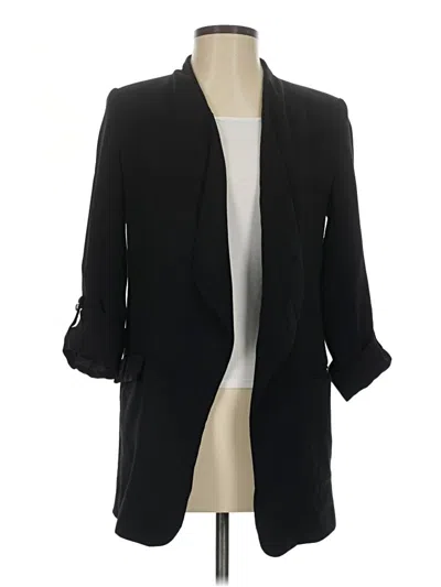 Pre-owned Zara Blazer Jacket In Black