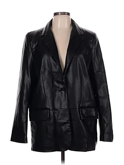 Pre-owned Zara Blazer Jacket In Black