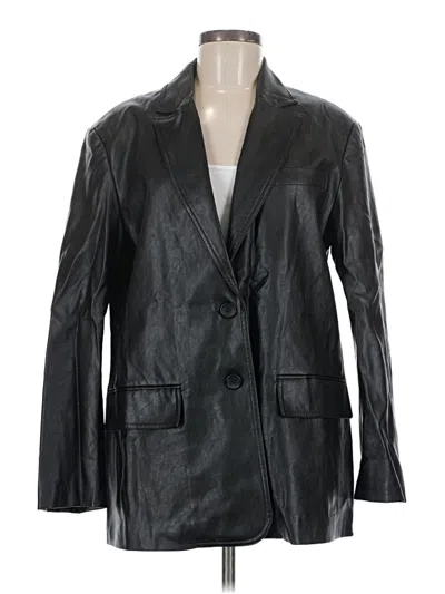 Pre-owned Zara Blazer Jacket In Black