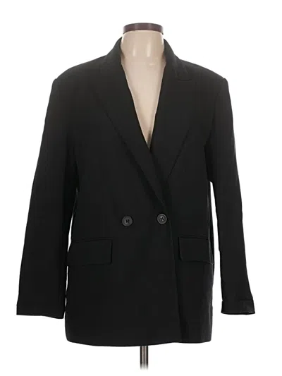 Pre-owned Zara Blazer Jacket In Black
