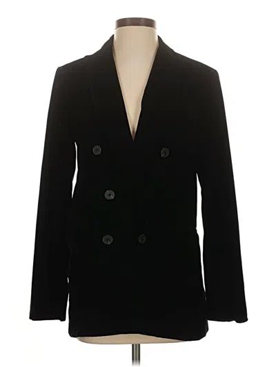 Pre-owned Zara Blazer Jacket In Black