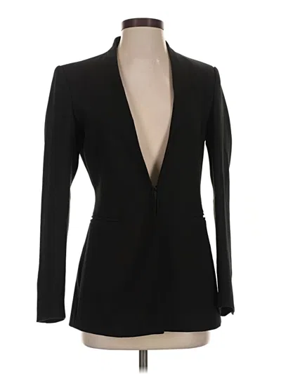 Pre-owned Zara Blazer Jacket In Black